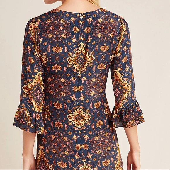 ANTHROPOLOGIE Kachel Tiburon Ruffled Maxi Dress - Picture 10 of 16